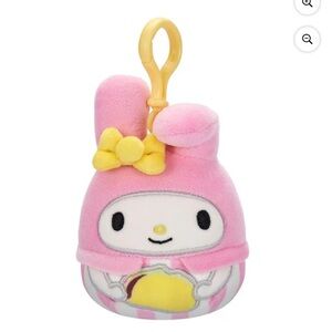 Original Squishmallows Hello Kitty And Friends My Melody 3.5" Clip On Plush NWT